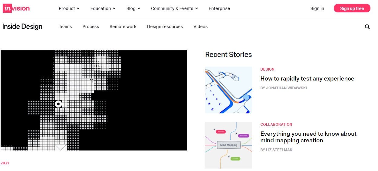 Invision blog
