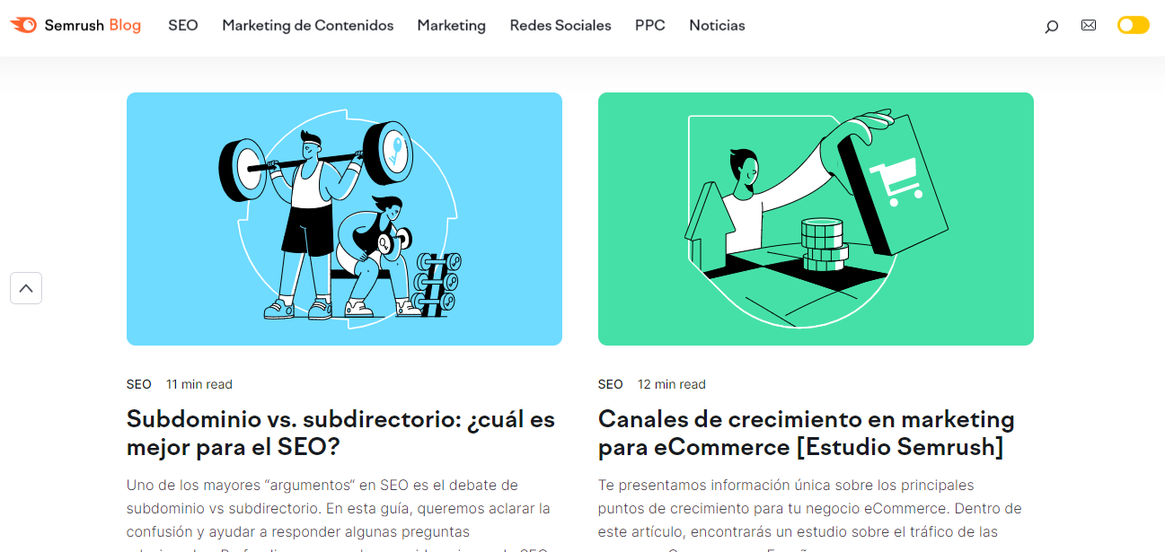 SEMrush blog