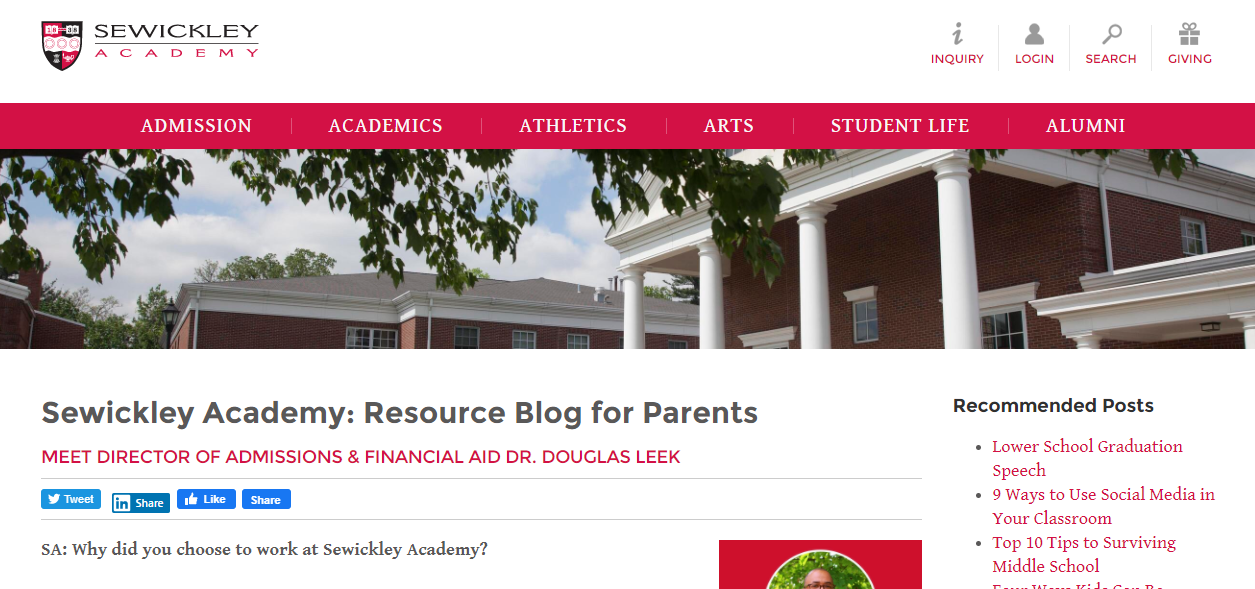 Sewickley academy blog